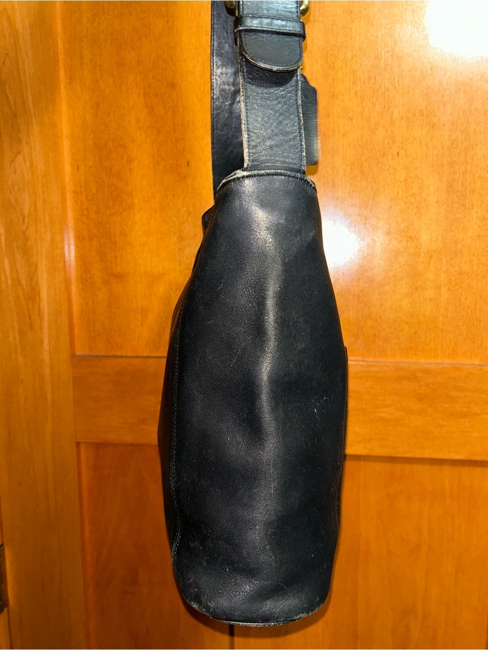 Vintage Coach Bag Soho Erickson Black Leather Shoulder Bag Hobo Bag Made USA - Picture 2 of 11